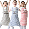 幼儿园儿童卡通围裙画画衣烘焙围裙小孩子厨师帽套装早教