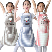 幼儿园儿童卡通围裙画画衣，烘焙围裙小孩子，厨师帽套装早教