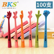 BKS广告笔定制logo 可印字印刷圆珠笔订做 儿童节学生高颜值个性宣传礼物卡通随意弯曲手势笔