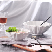 陶瓷碗创意家用米饭碗大汤碗拉面碗西餐碗泡面水果沙拉碗酒店餐具
