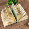 牛皮纸盒装a5欧式复古韩式日记本超厚笔记本，盒装创意心情彩页本子