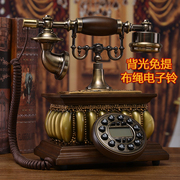欧式高档实木仿古电话机座机，时尚创意复古座机，家用欧式电话