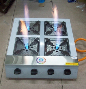 不锈钢3468头节能喷射炉商用煲仔炉煤气，砂锅灶防堵液化气炉