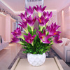 仿真花百合套装假花客厅，家居装饰花艺摆放花卉盆栽绢花