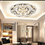 LED吸顶灯具圆形水晶灯饰客厅卧室餐厅房间大厅大气家用现代简约