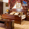 宏发实木家具水曲柳实木床欧式床衣柜，床头柜电视柜0619