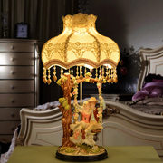 欧式客厅卧室床头暖光台灯北欧公主灯温馨创意时尚婚房礼物台灯