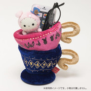 日本正版忧伤马戏团桌面收纳眼镜文具盒笔筒杂物盒忧忧兔水杯