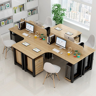 职员办公桌四人位转角电脑桌椅写字台人，组合工作位屏风，卡座246
