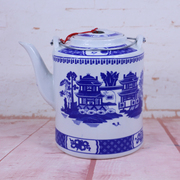 景德镇大号青花瓷冷水壶提梁，泡茶壶家用瓷器，茶壶陶瓷大容量凉水壶