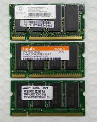 笔记本一代DDR266 333 400内存条