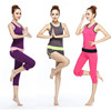 瑜伽服套装春夏季莫代尔背心短裤女人跑步运动健身七分裤
