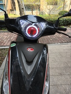 光阳劲丽双光透镜大灯总成摩托车配件GP110改装天使眼疝气灯