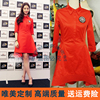 刘亦菲同款连衣裙红色女2017新夏装(新夏装)韩版中长，裙子加肥加大码欧洲站