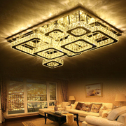 led客厅水晶灯长方形，大气2024餐厅奢华大厅水晶灯，长方形1.21.5米