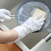 懒角落防水护手洗碗家务手套薄款厨房大扫除清洁洗衣服橡胶手套女