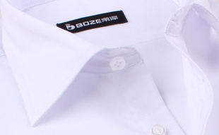 帛泽夏装男士短袖衬衫绅士正装 纯白色短袖衬衣37-44码