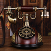 慕予臻美式仿古电话机创意，欧式电话老式复古电话机家用客厅旋转座