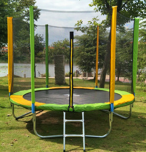 蹦蹦床儿童家用室内幼儿园室外8英尺2.44米成人运动跳跳床带护网