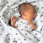 muslintree春夏新生儿抱被抱毯宝宝竹纤维纱布，包巾婴儿盖毯襁褓