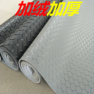 PVC加绒加厚车用地垫 防滑耐磨抗压防滑卷材塑料地毯走廊电梯垫子