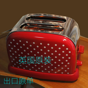 英国belinee多士炉烤面包机，吐司机片早餐，家用不锈钢商中国红