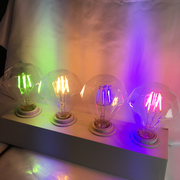 爱迪生G95砖石多彩变色灯泡艺术创意个性暖光复古E27螺口LED灯泡