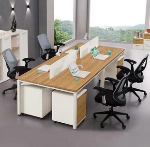 合肥家具办公桌椅员工桌职员桌四人组合屏风隔断桌简约工作位