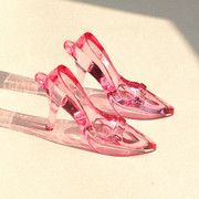 灰姑娘水晶鞋儿童透明亚克力饰品，挂件公主女孩子，过家家玩具宝石