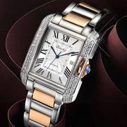 奥威时全自动机械表女表方形时尚表防水镶钻石表时尚名牌手表