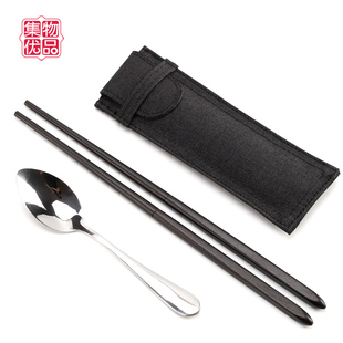 日式便携筷子乌檀木，餐具成人学生，随身可折叠伸缩式旅行户外环保筷