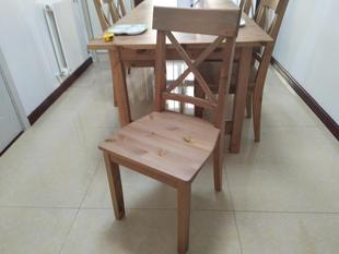 嘉莉金典全实木餐椅，松木餐椅简约现代田园，椅子靠背椅三色