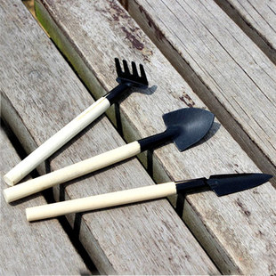 绿植小盆栽园艺工具三件套铲子耙子锹多肉组合养花工具小铲子