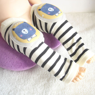 春秋宝宝儿童护膝袜套，松口新生婴儿，精梳棉爬行护腿垫学步防滑