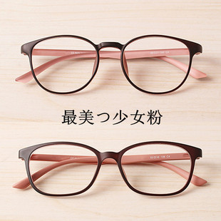 韩国超轻近视眼镜框tr90眼镜架女款圆形，框复古配镜圆框文艺眼睛架