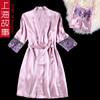 上海故事桑蚕丝，真丝睡衣女睡裙睡袍，两件套装蕾丝家居服