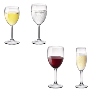 意大利波米欧利bormioli杜西尼亚系列钢化玻璃，高脚葡萄酒香槟酒杯