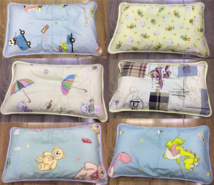 安贝尔四季决明子童枕头学生，小孩枕芯+纯棉枕套3d枕32x55cm