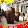 超大高1.5米 实木装饰酒桶 啤酒桶木桶 橡木桶红酒桶橡木酒桶