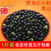 黑豆500g 农家自产绿芯小粒黑豆豆浆豆芽东北黑龙江杂粮满