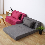 地铺午休睡垫折叠海绵床垫可折叠可拆洗多功能高密度沙发床垫定制