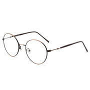 ZKY韩版文艺圆形复古眼镜框男女款潮金属眼睛框镜架女配近视眼镜