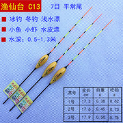 渔仙台C13纳米渔漂不吃水浮漂浅水鲫鱼小鱼小虾冬钓冰钓草洞钓具