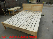 实木双人床松木床儿童床，1.2米单人床1.5米1.8米双人床送货安装