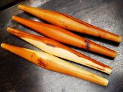 白吉馍肉夹馍专用鱼肚擀面杖弧形，面棍中间粗两头小压面棒实木残次
