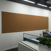 8MM无框纯软木板照片墙100300CM水松板 留言板图钉板上海包安装