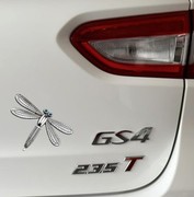 汽车改装用品车身3d立体贴装饰贴 车载蜻蜓车尾金属创意个性车贴