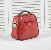 配拉杆箱用红色小手提包行李箱，箱包12寸化妆包定型包皮箱(包皮箱)