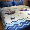纯棉儿童床上用品四件套全棉，男孩男童卡通床品床单被套1.2m1.5米