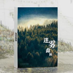 迷雾森林 世界各地森林风光明信片唯美风景摄影装饰卡片盒装30张